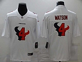 Nike Texans 4 Deshaun Watson White Shadow Logo Limited Jersey,baseball caps,new era cap wholesale,wholesale hats